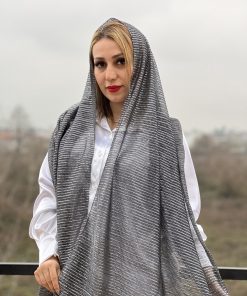 شال لمه مجلسی پولکی جیوه ای