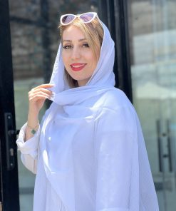 شال فلورانس میله ای سفید