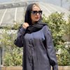 شومیز ساده سرمه ای