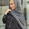 شال حریر شیشه ای لیزری جیوه ای (طوسی تیره)