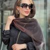 شال حریر شیشه ای لیزری طیفی جیگری روشن با مسی عدسی
