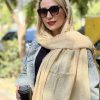 شال کنفی دور ریش لیمویی تیره