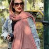 شال کنفی دور ریش آجری گلبهی