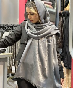 شال کشمیر گوچی طوسی (گرم بالا)