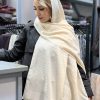 شال پاییزه کشمیر ام کی کرم روشن