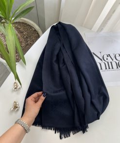 شال ژاکارد گوچی سرمه ای