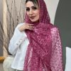 شال دیور طرح برجسته صورتی