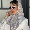 روسری ابریشم وارداتی دیور کرم