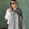 شال کشمیر بهاره ام کی نوک مدادی طوسی