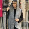 شال کشمیر بهاره سی کی ریز طوسی