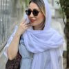 شال پلیسه جناقی سفید