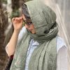 شال نخی ماهی سبز ارتشی