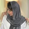 شال مجلسی رویا نوک مدادی جیوه ای