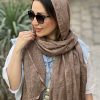 شال نخی ماهی قهوه ای موکا