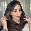 شال پلیسه منگوله چوبی قهوه ای