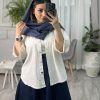شومیز قلبی سفید شیری با قلب رنگی
