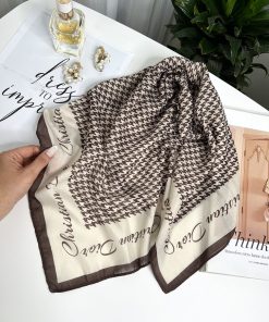 مینی اسکارف پیردوپل قهوه ای