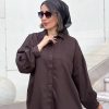 شومیز آنیا قهوه ای