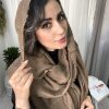 شال کاملیا قهوه ای دارچینی