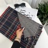 شال موهر دورو پیچازی سرمه ای قرمز