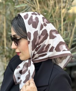 مینی اسکارف پلنگی عروسکی قهوه ای