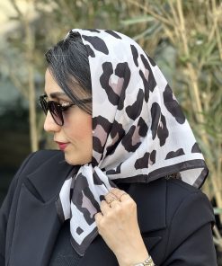 مینی اسکارف پلنگی عروسکی مشکی