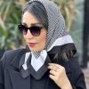 مینی اسکارف ابریشم پیچازی مشکی