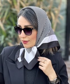 مینی اسکارف ابریشم پیچازی مشکی