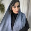شال پاییزه میو میو آبی سرمه ای