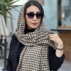 شال موهر زاپ دار پیچازی کرم قهوه ای