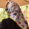 مینی اسکارف ابریشم گربه عادی
