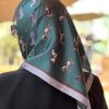 مینی اسکارف ابریشم هرمس سبز