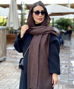 شال مخمل کبریتی کاکائویی