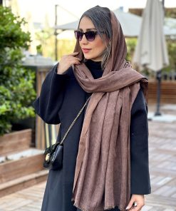 شال مخمل کبریتی قهوه ای خرسی