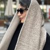 شال دو رو تدی نسکافه ای روشن