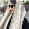 شال دو رو تدی کرم
