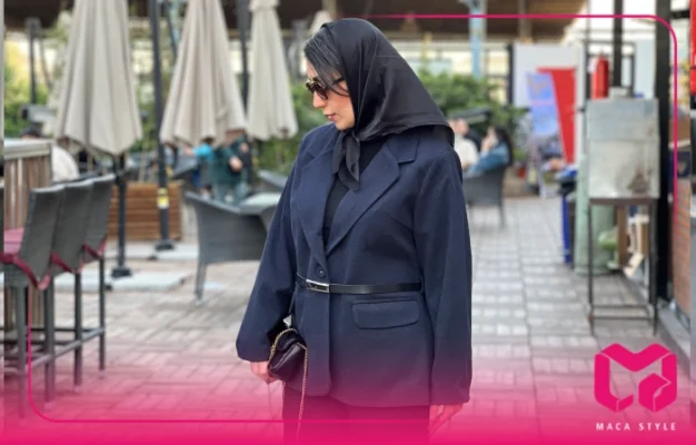 کت کمربند دار