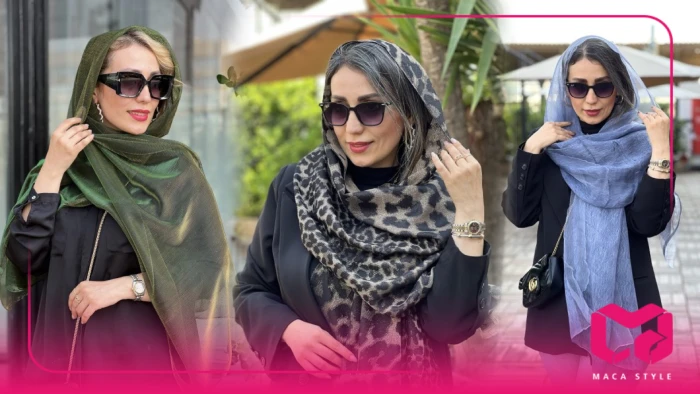 شال رنگی در ماکا استایل