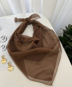 مینی اسکارف توری کاراملی