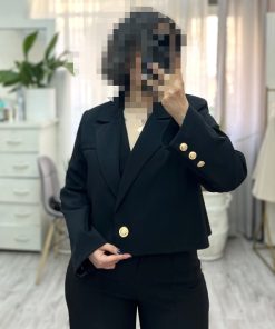 کراپ کت مدل ریما مشکی