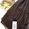 شال حریر قهوه ای لووه مارک همرنگ