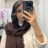 شال کنفی زارا قهوه ای