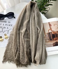 شال کنفی خالدار نسکافه ای