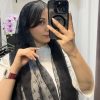 شال حریر مخمل سی کی مشکی