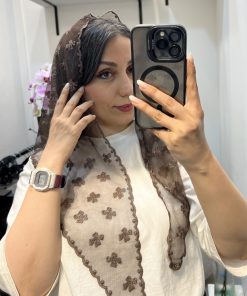 سه گوش دالبر پاپیون قهوه ای
