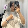 سه گوش دالبر پاپیون طوسی روشن