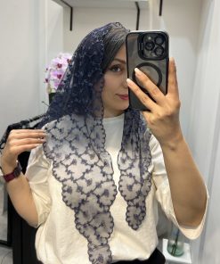 سه گوش دالبر بابونه سرمه ای