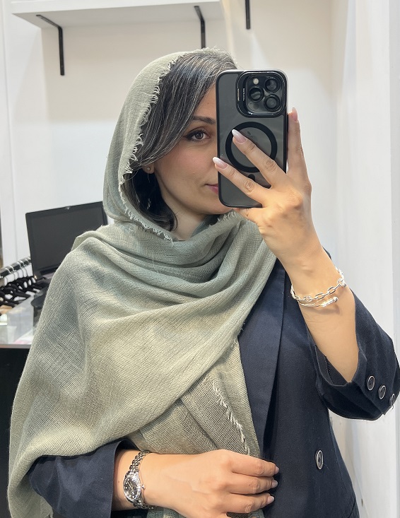 شال کنفی سبز ماچا