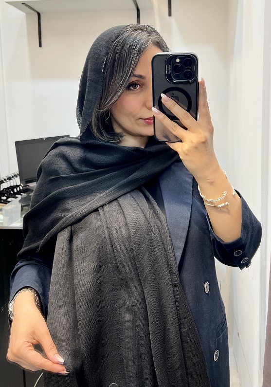 شال کنفی مشکی