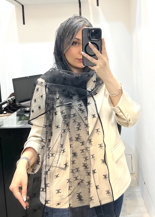 شال حریر مخمل سلین